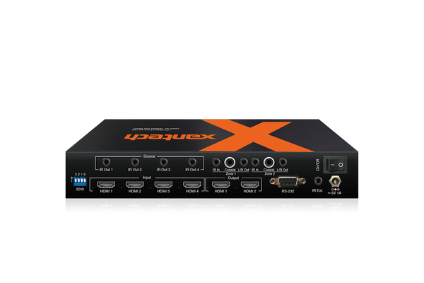 XT-HDMI-MX42-4K18G HDMI 2.0 4X2 MATRIX WITH AUDIO BREAKOUT AND EDID MANAGEMENT